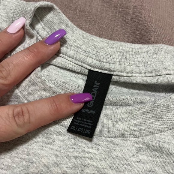 New Never Worn Mac and Cheese Novelty Light Gray T-Shirt Size XXL Thanksgiving - Picture 4 of 6